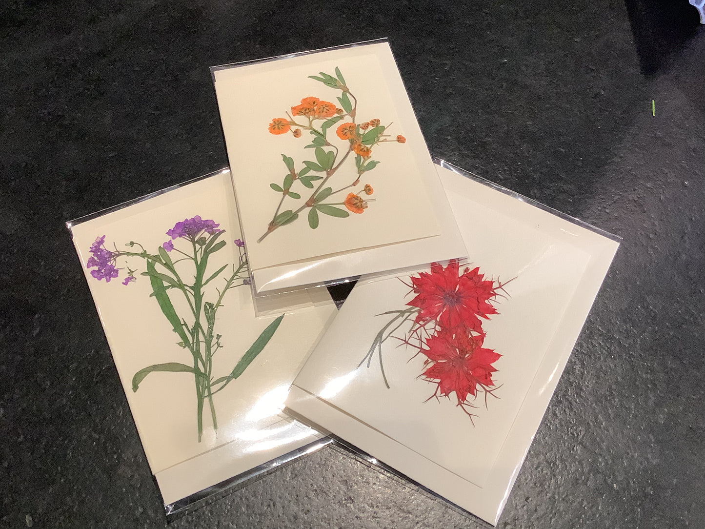 Small Hand-Made Mary Card